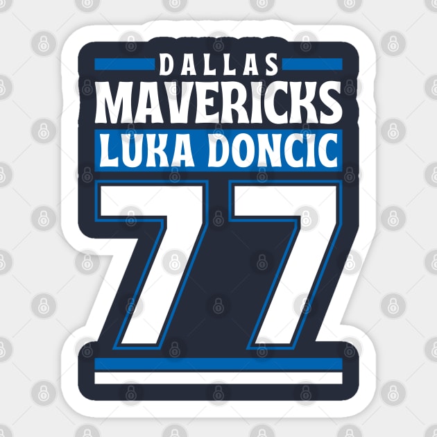 Dallas Mavericks Doncic 77 Basketball Limited Edition Sticker by Astronaut.co